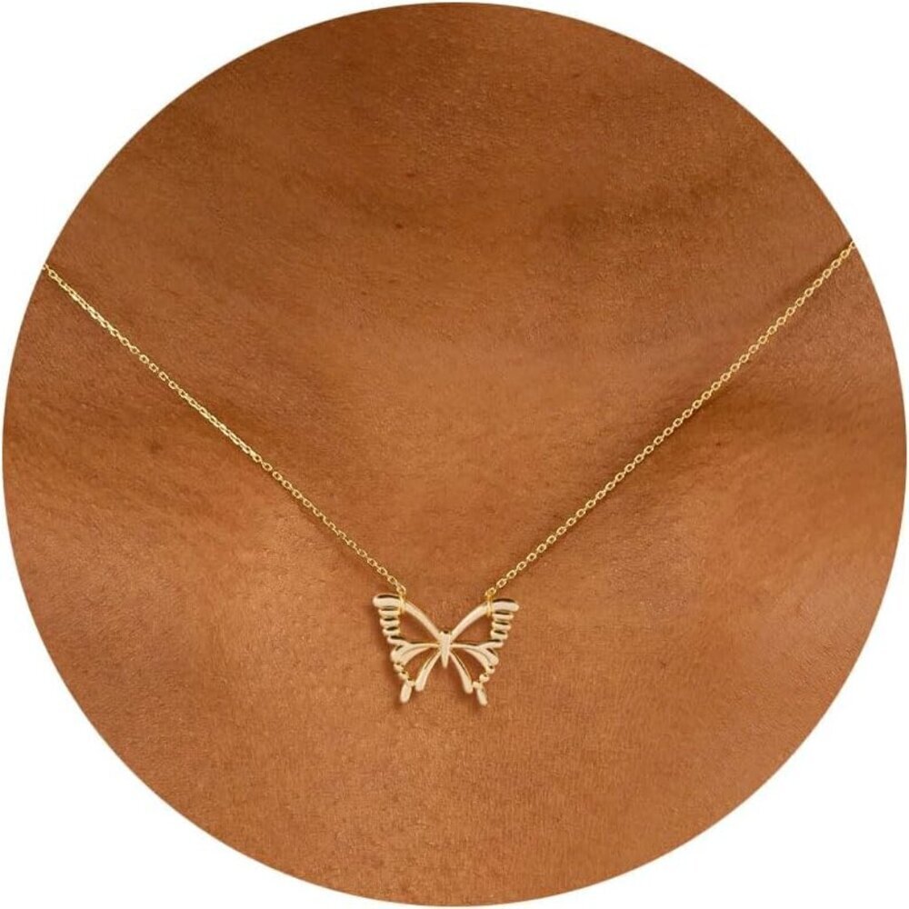 ⚡Dainty 14K Gold Plated Bird Bee Butterfly Cat Dragon Dragonfly Turtle Necklace